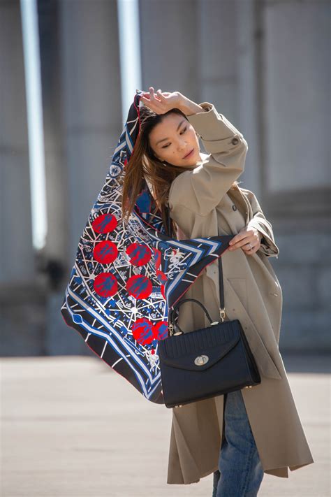 hermes winter scarf grey|Hermes scarf how to wear.